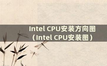 Intel CPU安装方向图（Intel CPU安装图）